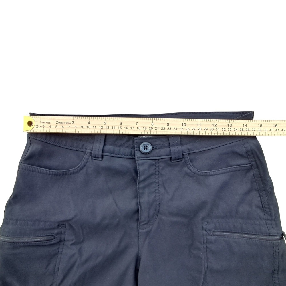 Eddie Bauer First Ascent Guide Pro Shorts Womens 6 Black Hiking Cargo Stretch - Picture 3 of 9